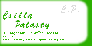 csilla palasty business card